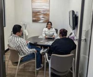 In-person consultation at a DNExpress office